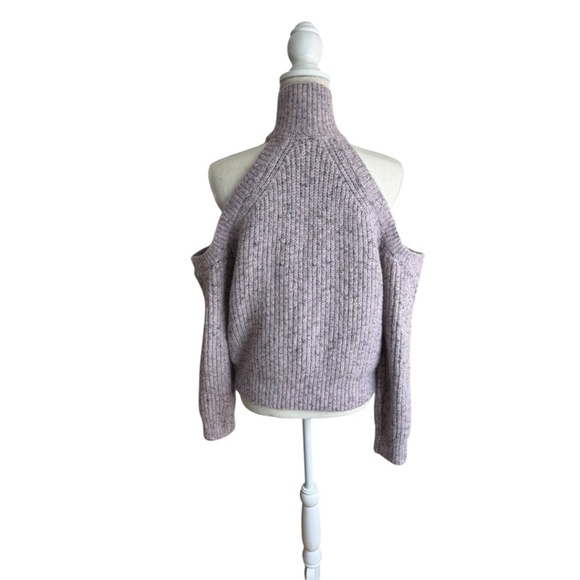 ASTR The Label Lavender Cold Shoulder Sweater - Picture 4 of 13